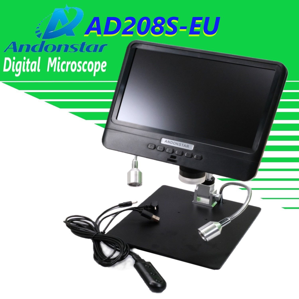 Микроскоп Andonstar AD208S цифровой Full HD HDMI/AV монитор 8,5inch Micro-SD #1
