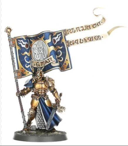 Смола Миниатюра Warhammer AOS Stormcast Eternals Knight- Vexillor with Banner of Apotheosis / миниатюр #1