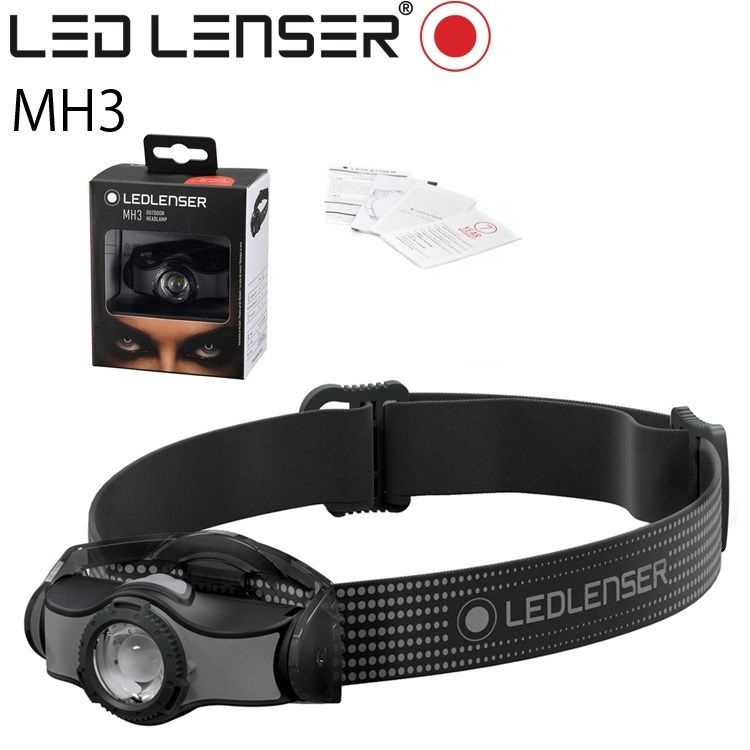 Фонарь налобный LED Lenser MH3 - Черный/серый (501597) #1