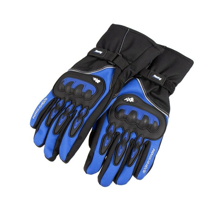 Мотоциклетные перчатки КНР Зимние, размер XL, синие #1