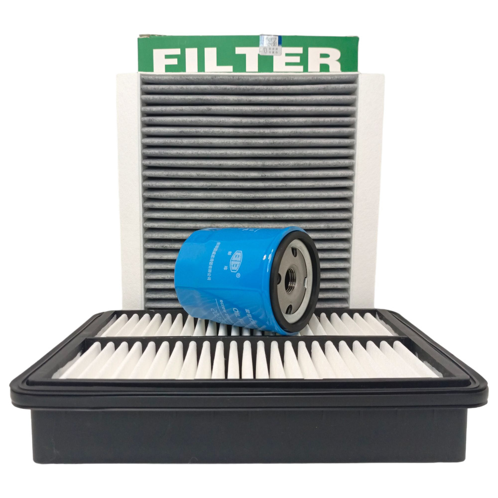 Фильтр воздушный + салонный + масляный комплект для Чери Тигго 8 1.5 (Chery Tiggo 8)  #1