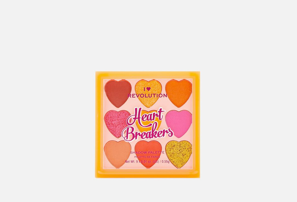 Палетка теней I Heart Revolution HEART BREAKERS PALETTE Fiery, 4.95 мл #1