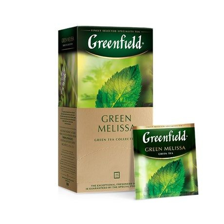 Чай Greenfield Green Melissa зеленый (1.5г х 25 пак), 38г #1