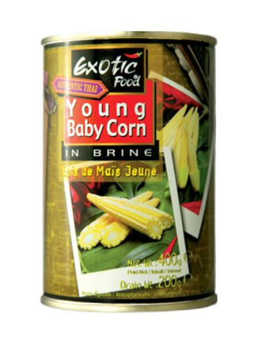 Exotic Food Кукуруза початок молодая в рассоле, 400 мл #1