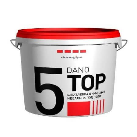 Шпатлевка готовая Dano TOP 5 под обои 10л/16,5кг #1