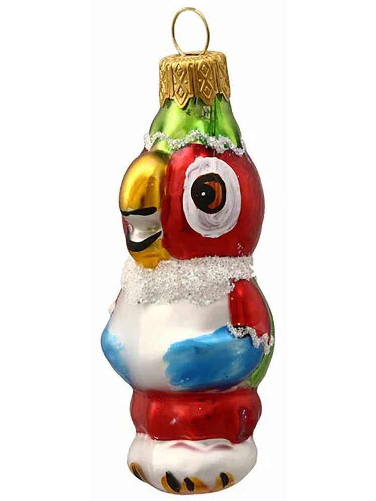 Елочная игрушка Попугай Кеша в подарочной упаковке 9см #1