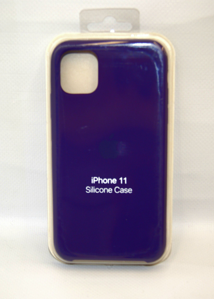 Силиконовый чехол на iPhone 11 фиолетовый #1