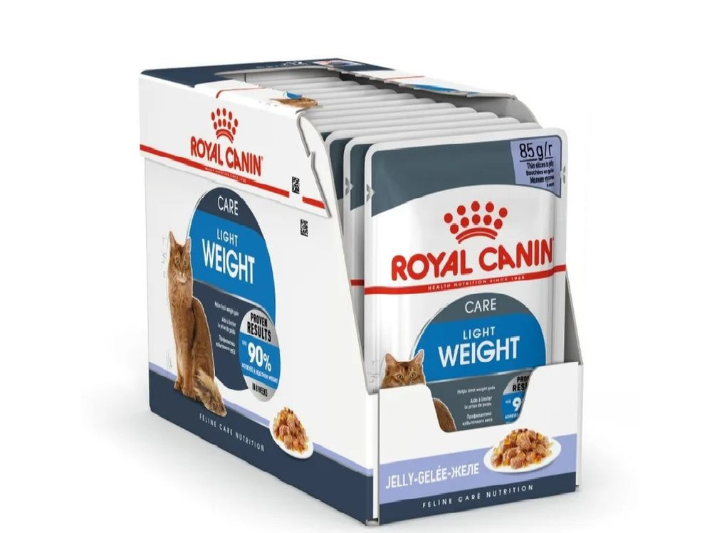 Royal canin Корм влажный для кошек Light Weight Care в желе 12x85г ...