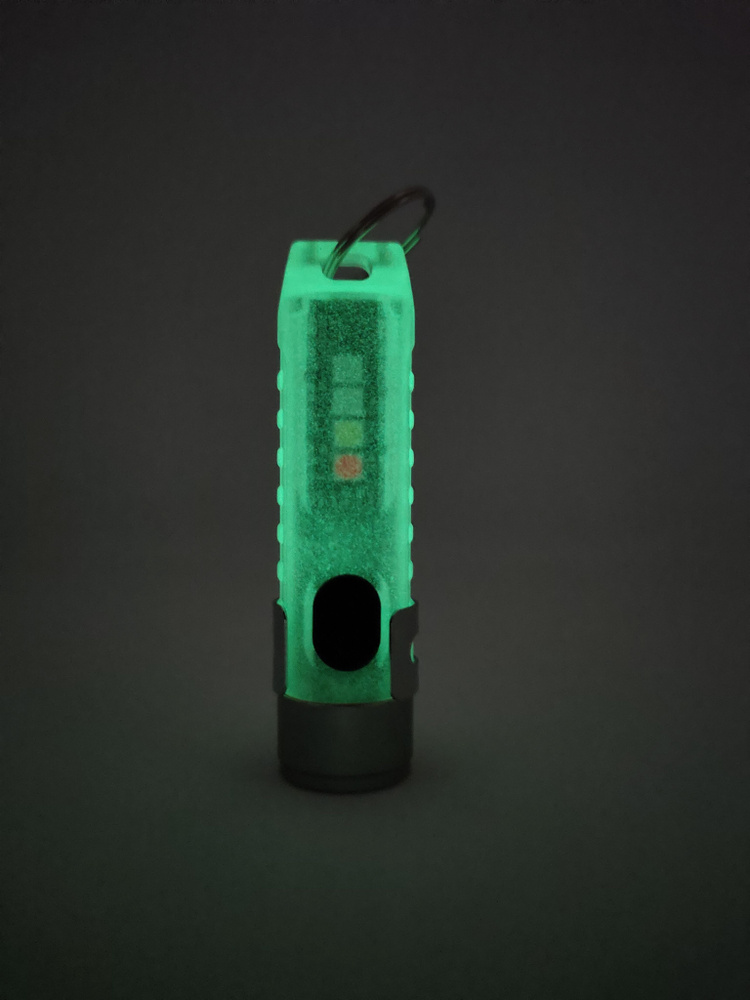 Фонарик EDC брелок наключный светодиодный светящийся в темноте  #1