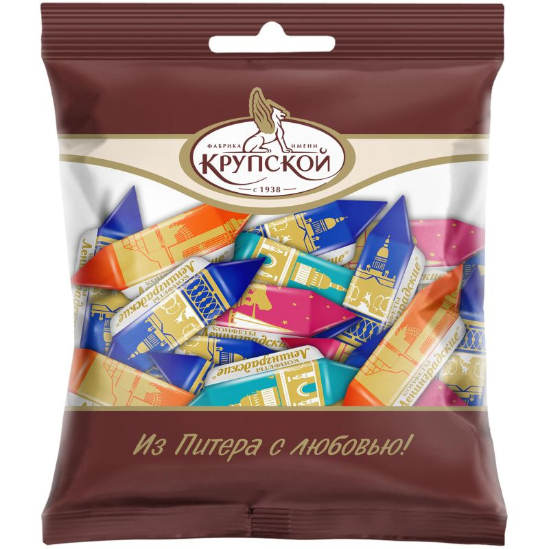 Фабрика им. Крупской Конфеты шоколадные Ленинградские, 200 г - купить с ...
