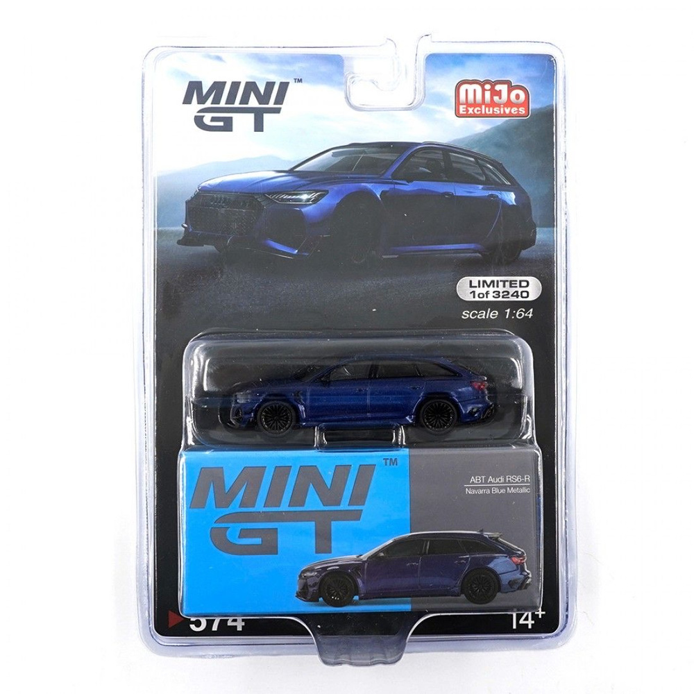 Металлическая коллекционная машинка Mini Gt Mijo Exclusive ABT Audi RS6-R 1:64 масштаба Эксклюзив  #1