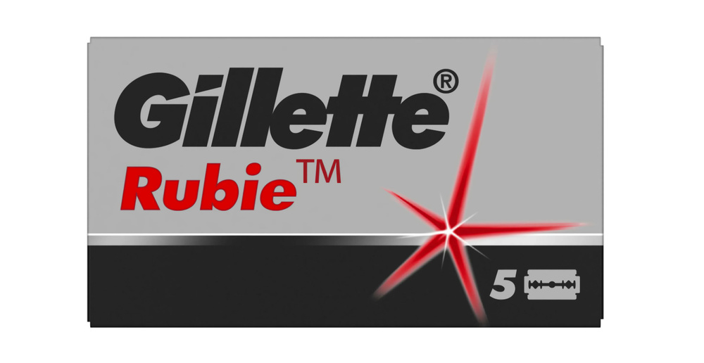 Лезвия сменные Gillette Rubie для безопасных бритв 5 шт #1