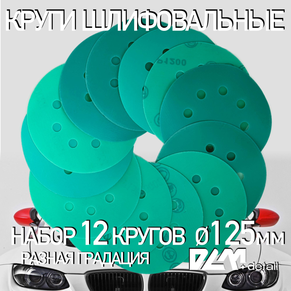 Набор наждачных шлифовальных кругов 125 мм #1