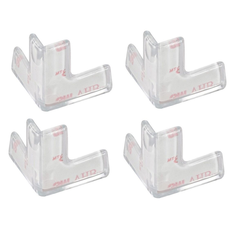 Накладки-протекторы для мебели Mirus Group / Защита на уголки стола / угловые 3D, 3см, 4 шт  #1