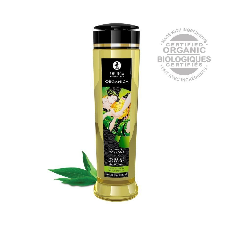 Массажное масло Organica с ароматом зеленого чая - 240 мл. #1