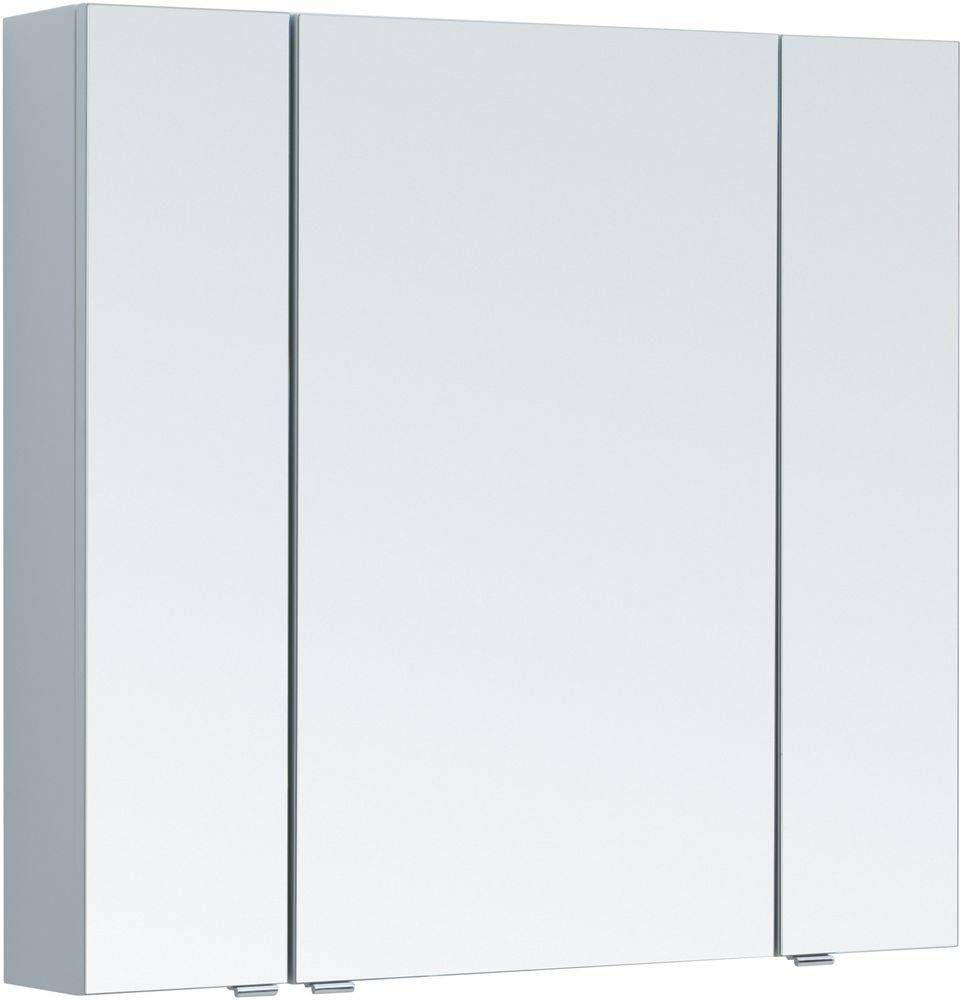 Зеркальный шкаф Aquanet Алвита new 90 серый #1