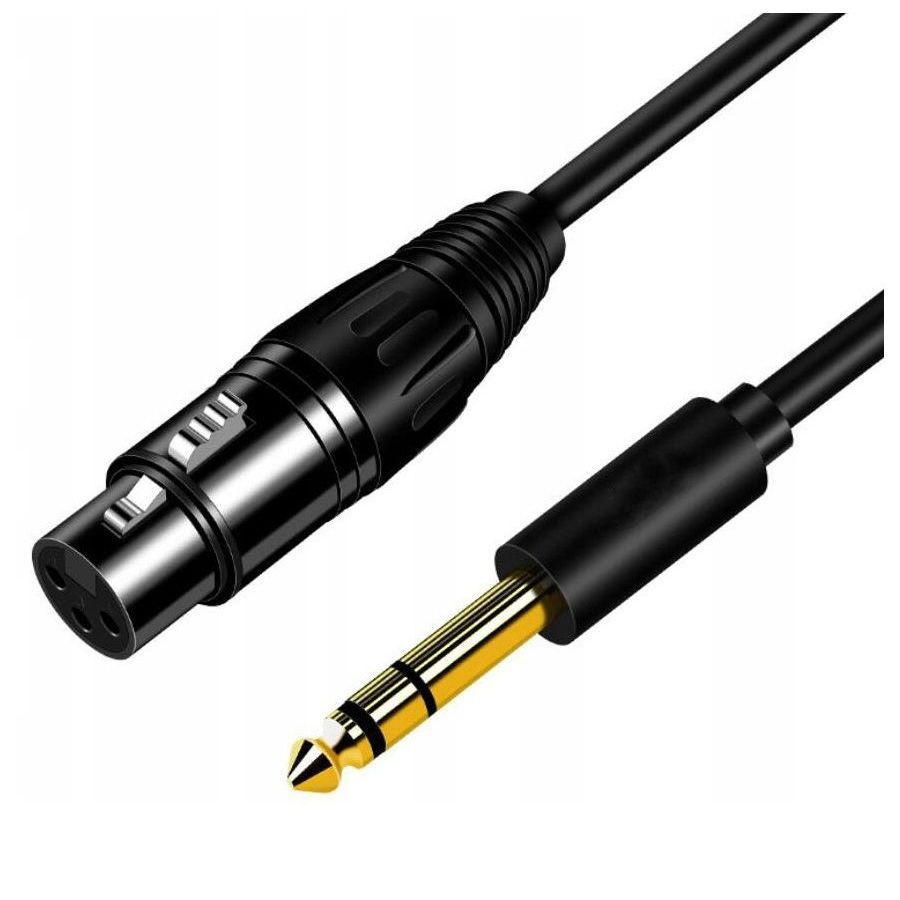 USBTOP Аудиокабель 6.3 мм/XLR, 1.5 м, черный #1