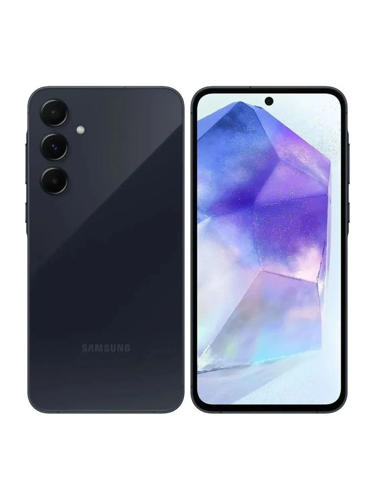 Samsung Смартфон Galaxy A55 Ростест (EAC) 8/256 ГБ, темно-синий #1