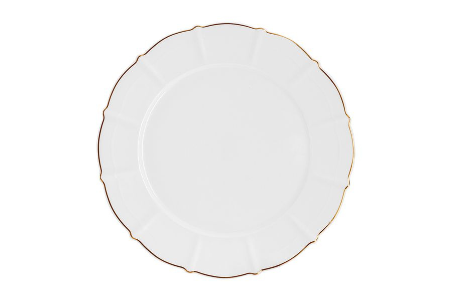 Набор закусочных тарелок 6 шт 21,5 см из костяного фарфора Лотос Anna Lafarg Emily  #1