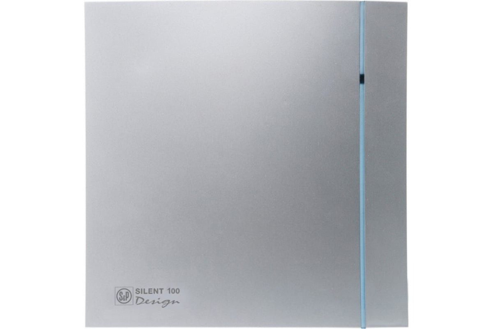 Вентилятор вытяжной SOLER&PALAU Silent-100 CRZ Silver Design 95 м3/ч. Установочный д 98.9мм  #1