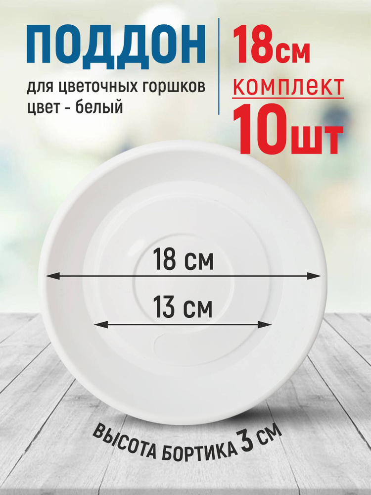 5plast Поддон для цветов,18х18х2.9см #1