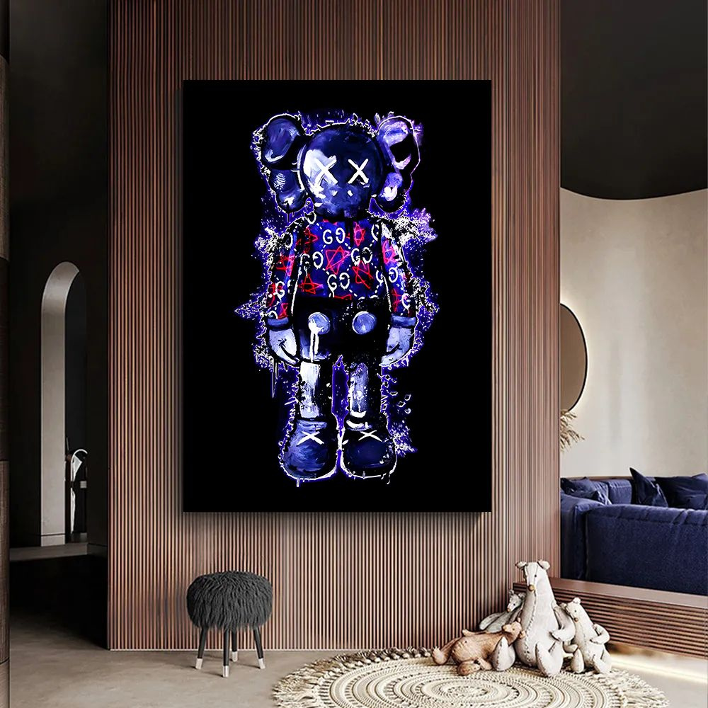 Картина Kaws, интерьерная картина кавс, 50х70 #1