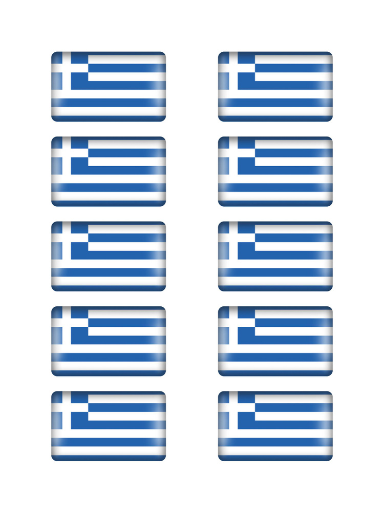 Наклейки на авто флаг Греции эмблема шильдик стикер на телефон  #1