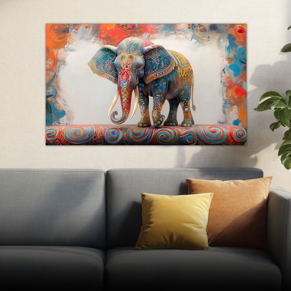 ДоброДаров Картина "Индийский слон", 102  х 61 см #1