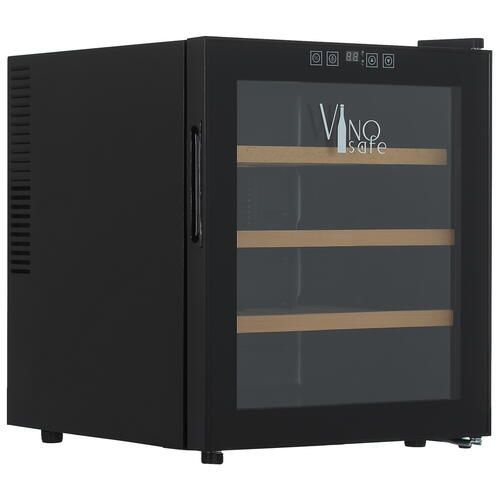 Винный шкаф Vinosafe VSF16AM черный вместимость бут. 0.75 л - 16 шт, отсеков - 1 шт, дисплей, освещение, #1