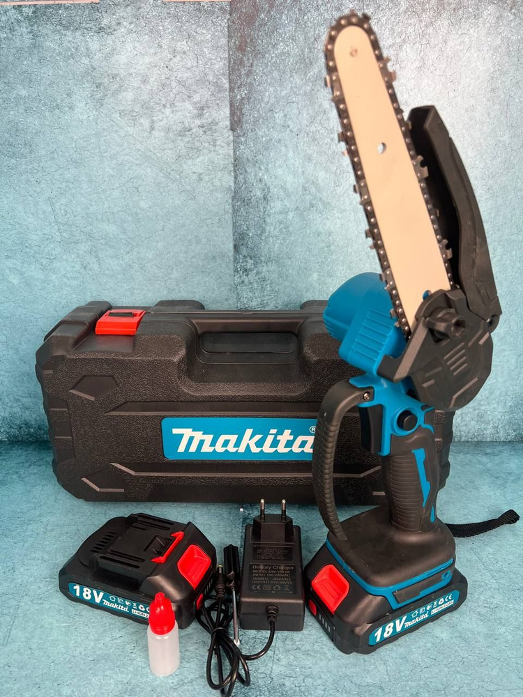 Makita пила аккумуляторная цепная мини садовая 18V сучкорез Макита / Мини ручная пила на аккумуляторе #1