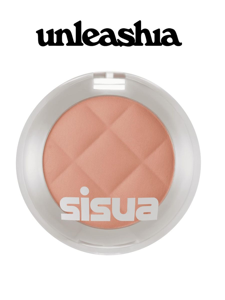 Кремовые спрессованные румяна с сияющим финишем Unleashia Sisua Butter Waffle Dough Blusher 02 Apricot #1