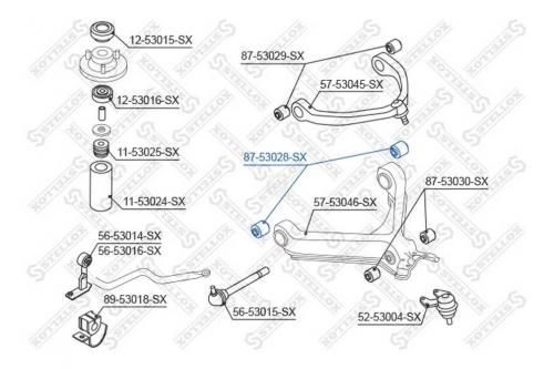 Stellox Подвеска в сборе, арт. 8753028SX, 1 шт. #1