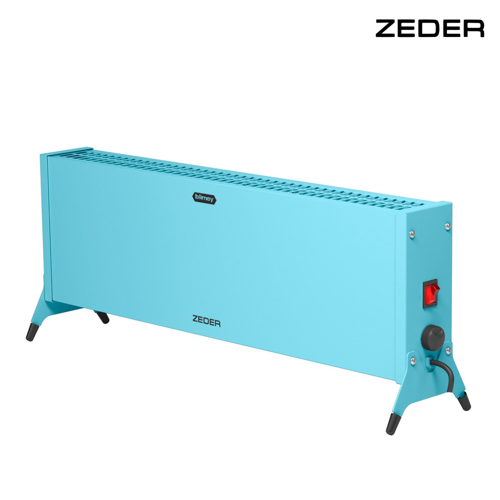 Конвектор электрический ZEDER 20MX-12 BLUE, серия Blimey. Механическое управление  #1