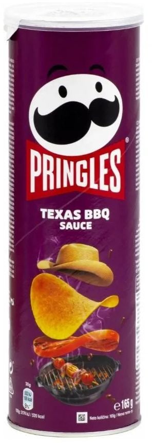 Pringles картофельные чипсы Техасский соус барбекю 165 гр #1