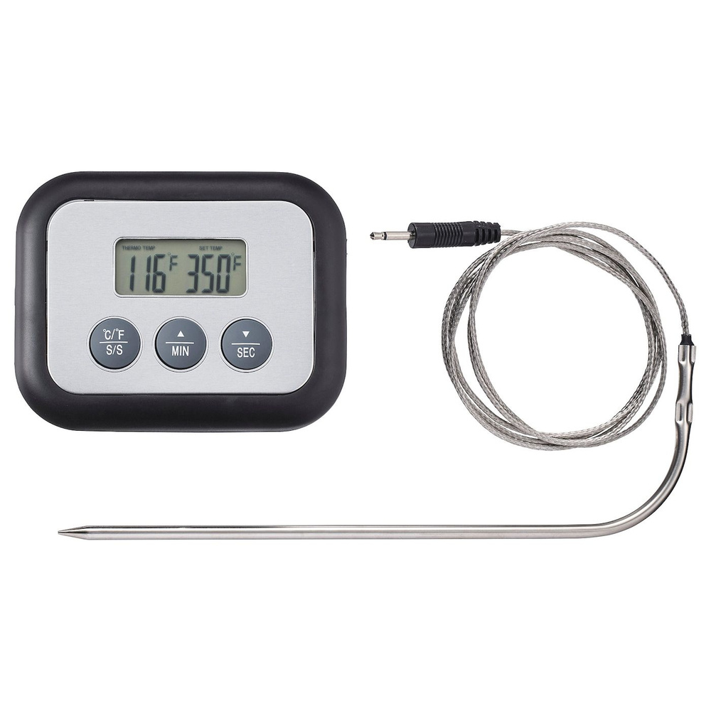 FANTAST Термометр/таймер для мяса IKEA, цифровой черный (60374666)  #1