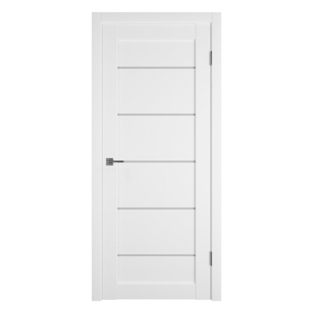 Дверь EMALEX 27 / EMALEX ICE / WHITE CLOUD (800x2000) + коробка + 5 наличников #1