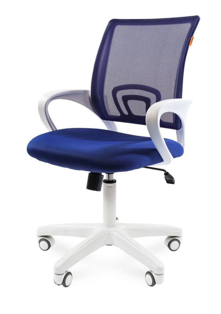 Офисное кресло Chairman 696 Россия белый пластик TW-10/TW-05 синий  #1