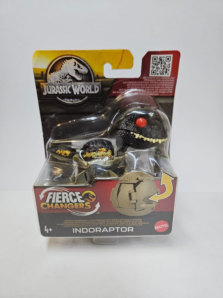 Фигурка Jurassic World Fierce Changers Hidden Hatchers Индораптор HVB12 #1