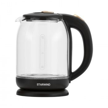 Чайник электрический Starwind SKG1052 1.8л. 1500Вт темно-коричневый/бронзовый корпус: стекло  #1