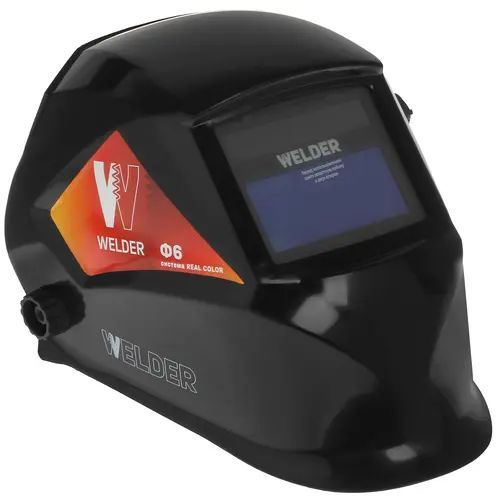 Маска сварочная WELDER PRO Ф6 TECHNO -REAL COLOR Хамелеон 93 х 43мм, DIN4/9-13(внеш.регул.)  #1