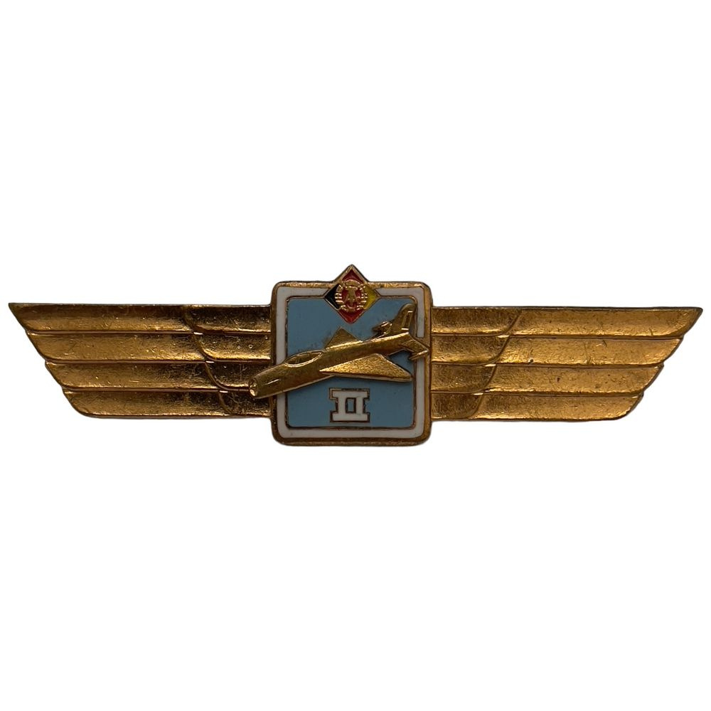 Знак классности "Пилот" II класс ГДР 1964-1985 гг. #1