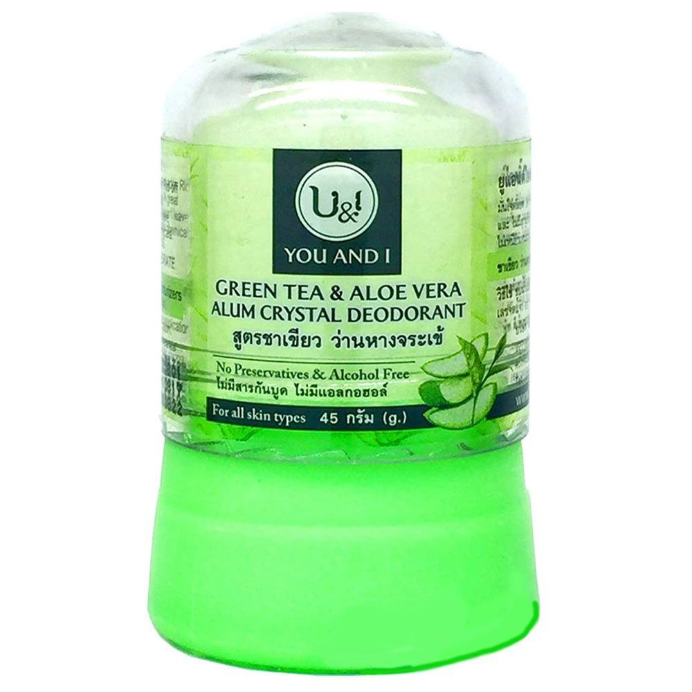 U&I GREEN TEA & ALOE VERA Alym Crystal Deodorant (Дезодорант кристаллический С ЗЕЛЁНЫМ ЧАЕМ И АЛОЭ ВЕРА), #1