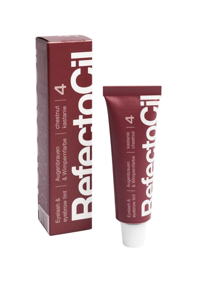 Краска для бровей RefectoCil №4 Tint Chestnut 15 мл #1