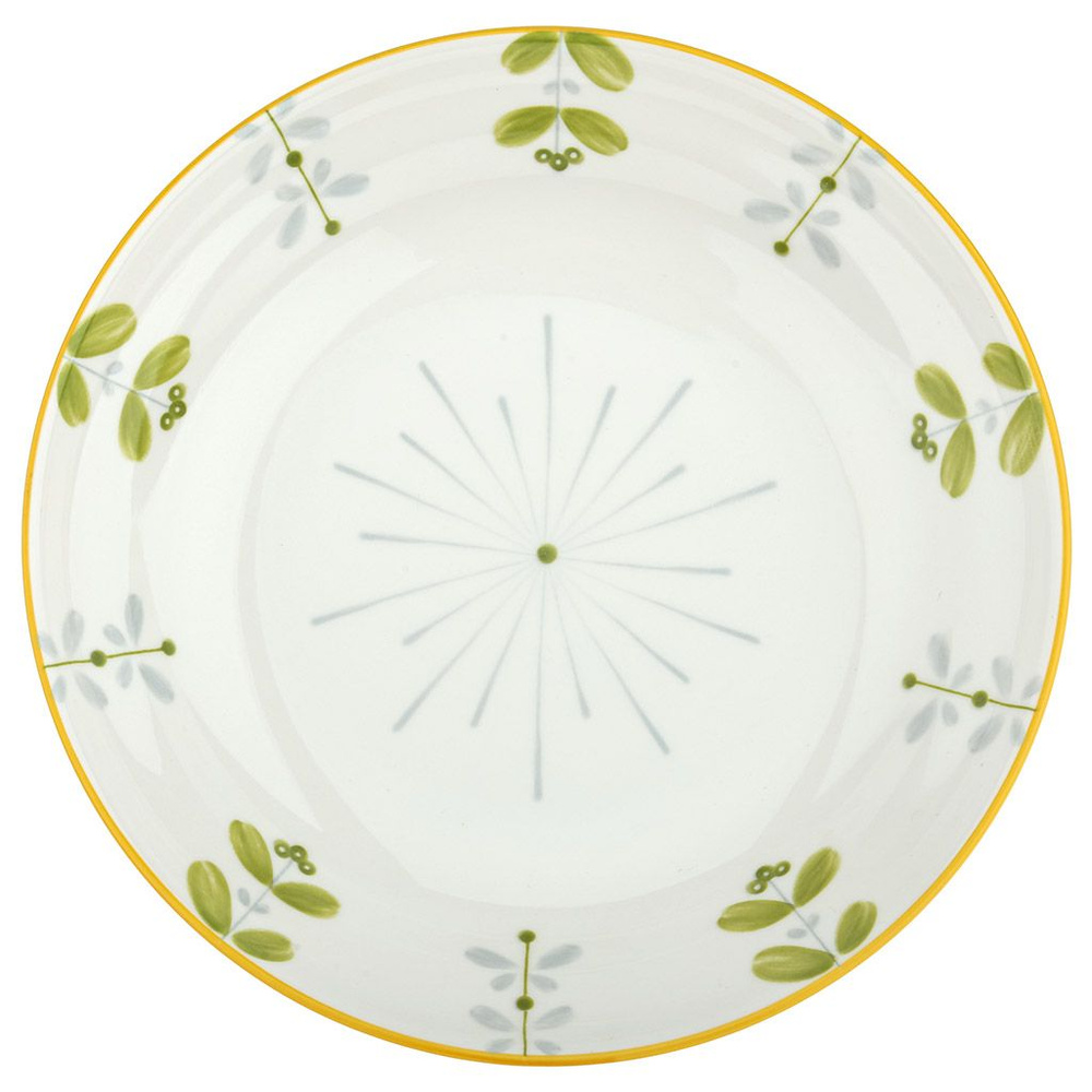 Набор тарелок "Карелия" из 2 шт. Тарелка глубокая суповая, д206мм h40мм, 680мл, с деколью, отводка, фарфор #1