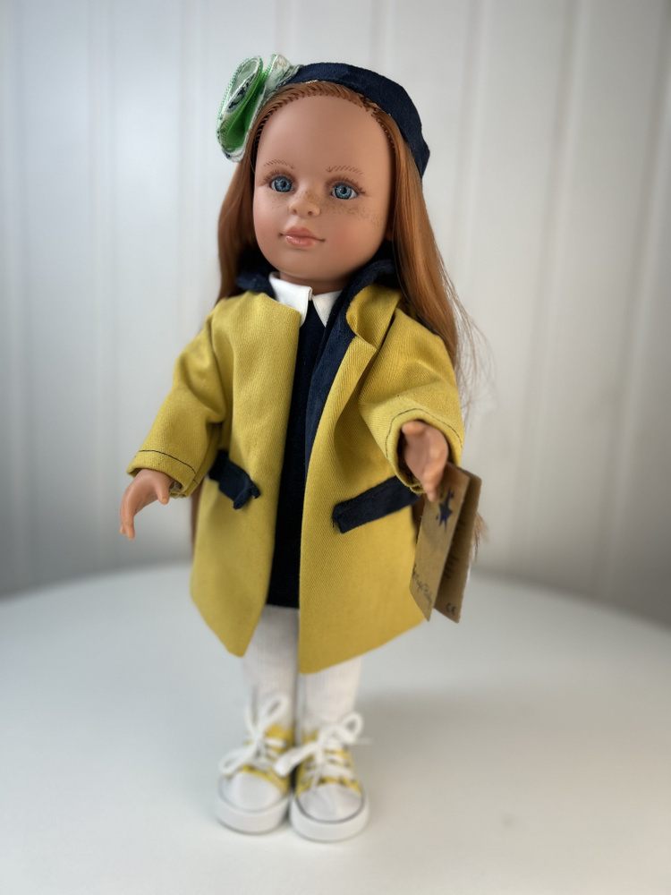 Кукла Lamagik "Нина", рыжие волосы, в желтом жакете, 42 см, арт. 42008  #1