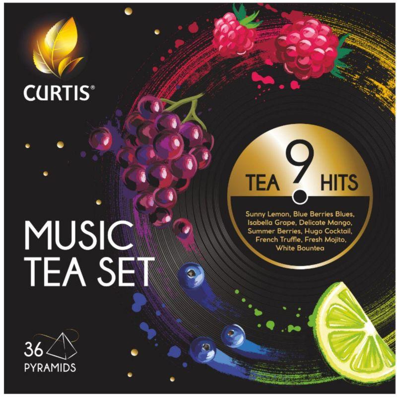 Чай Curtis Music Tea Set пакетированный ассорти 9 вкусовx4шт, 63,2г #1