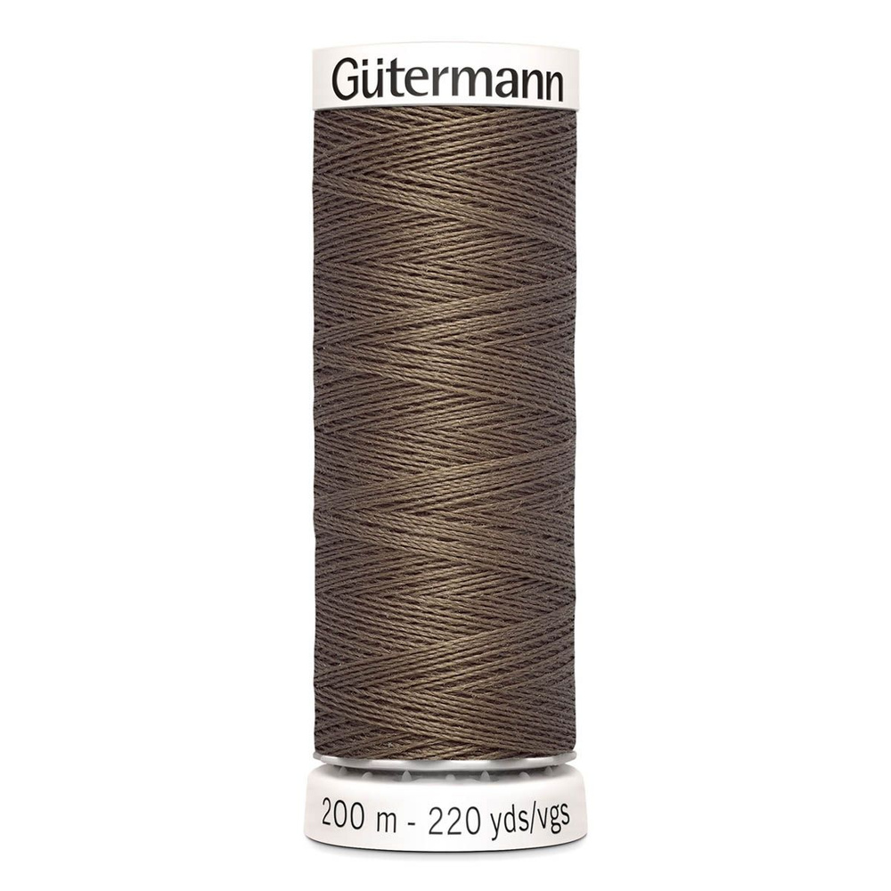 Нить Gutermann, Sew-All 100/200м для всех материалов, 100% п/э, цвет 209 серо-бежевый  #1