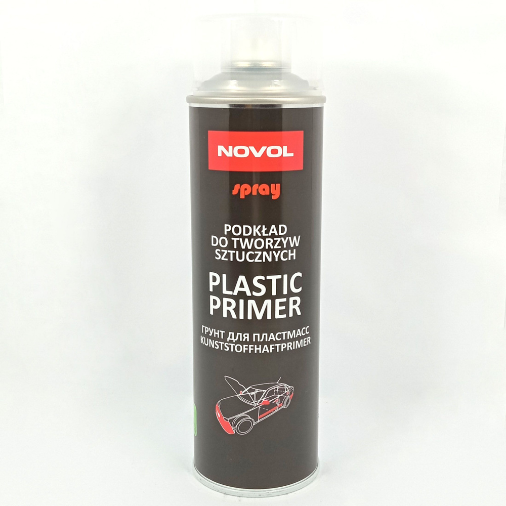 Грунт для пластмасс NOVOL PLASTIC PRIMER аэрозоль 500мл #1