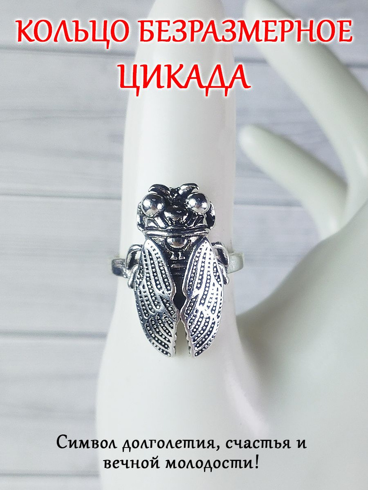 Кольцо (колечко, перстень)/ мужское, женское массивное безразмерное/стильное украшение на палец/ талисман #1