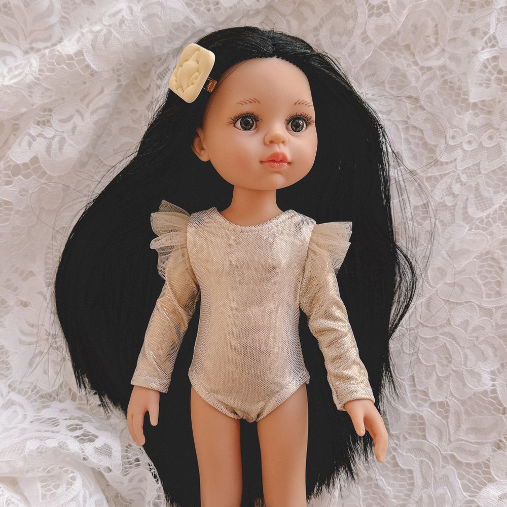 Купальник золотой (без обуви), одежда для куклы Paola Reina 32 см (Паола Рейна)  #1